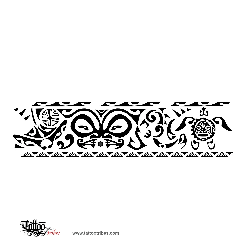 Tattoo image of Polynesian ankle-band, Protection, balance