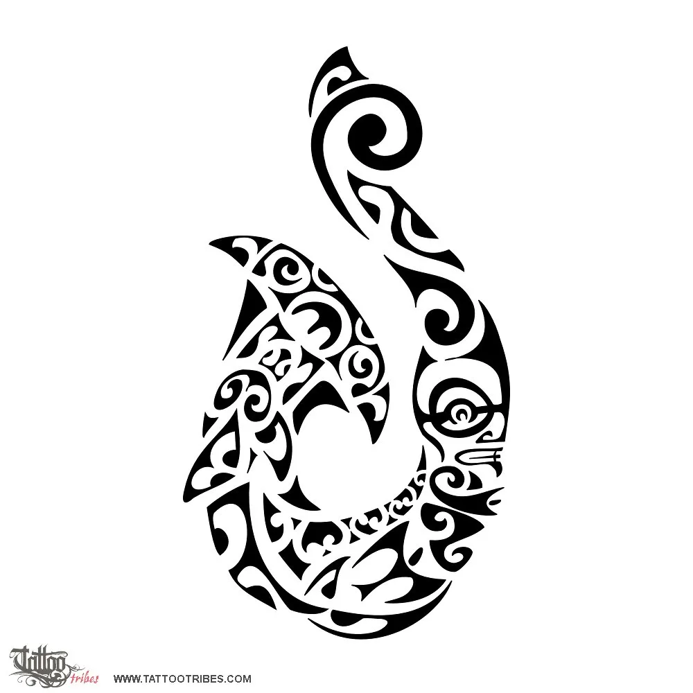 Tattoo image of Fish hook, Abundance