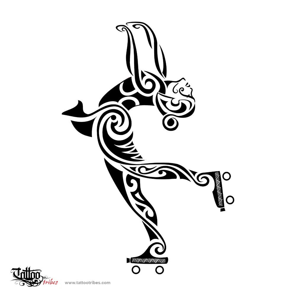 Tattoo image of Roller girl, Requested by Simone