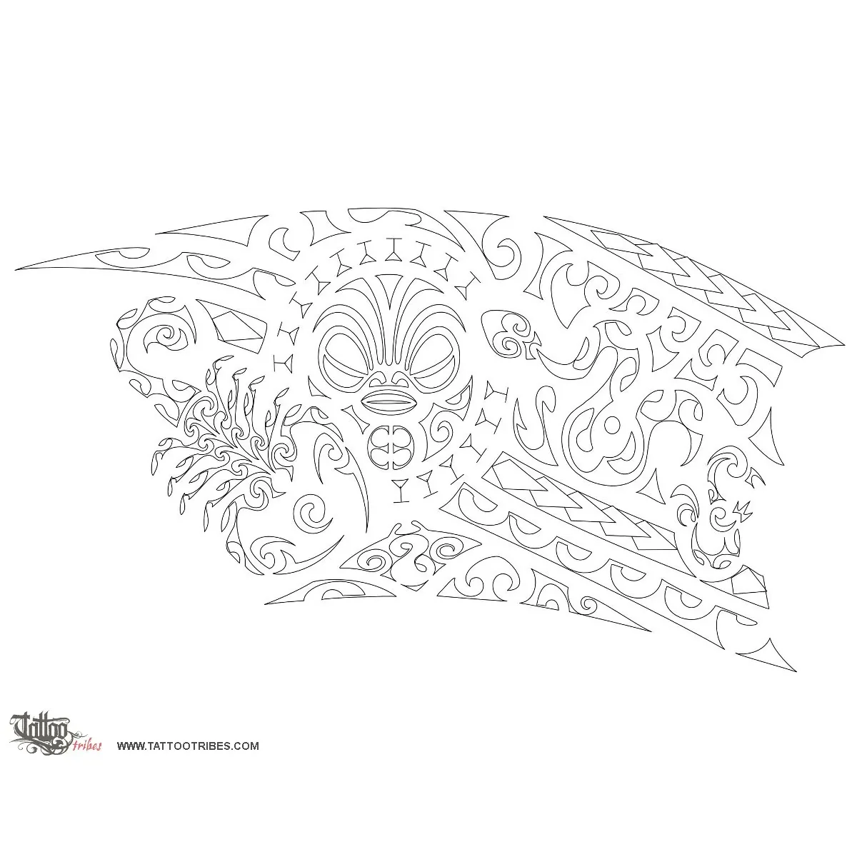 Stencil outline of Kaitiaki, Guardians