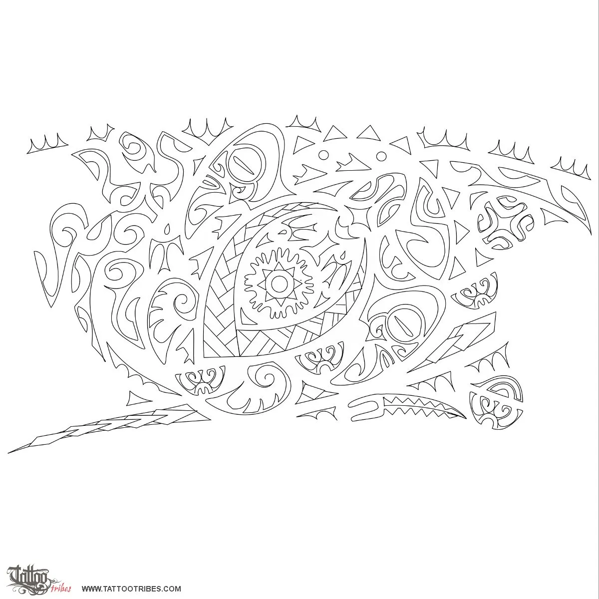 Stencil outline of Kina, Sea urchin