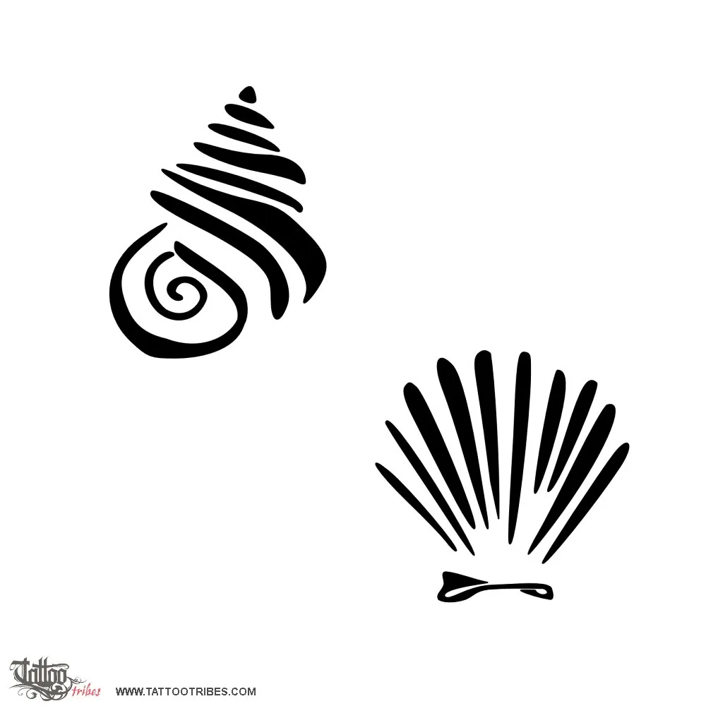 Tattoo image of Shells, Love and protection