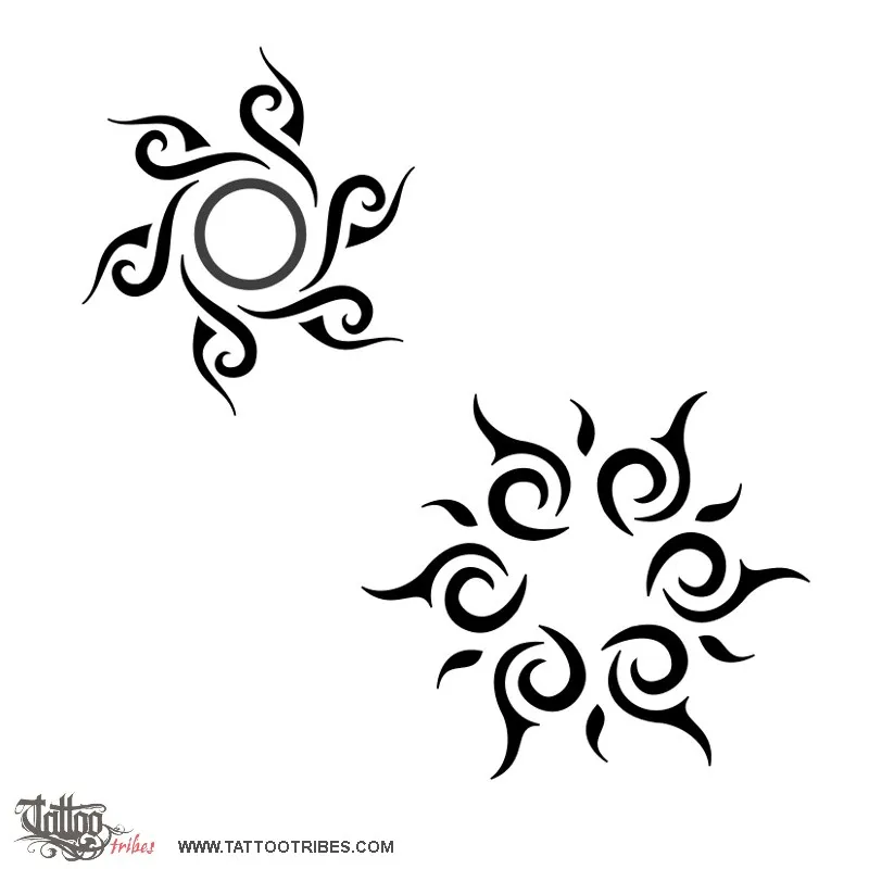 Tattoo image of Tribal sun, Joy, eternity