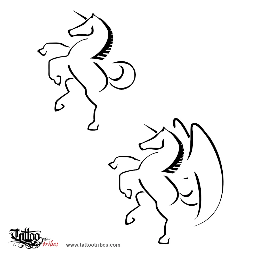 Tattoo image of Unicorn, Purity