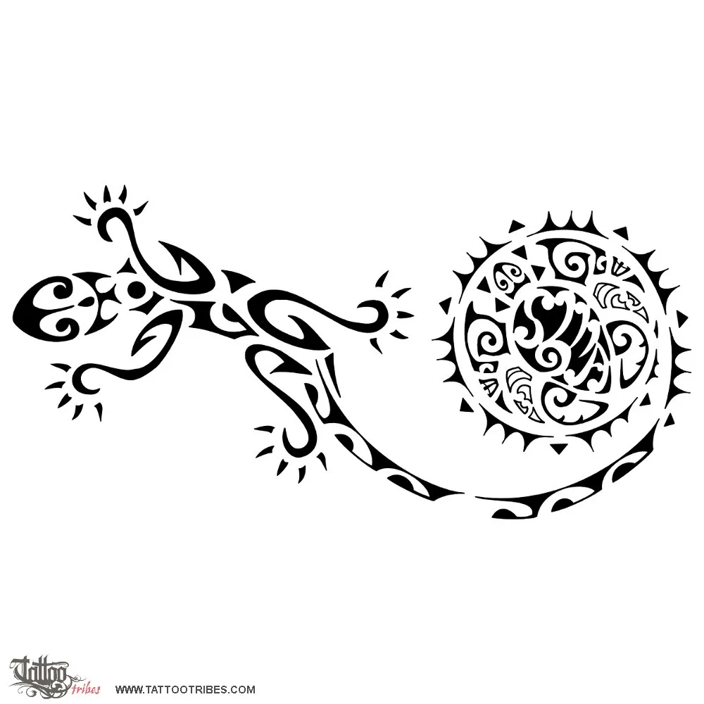 Tattoo image of Moko, Gecko