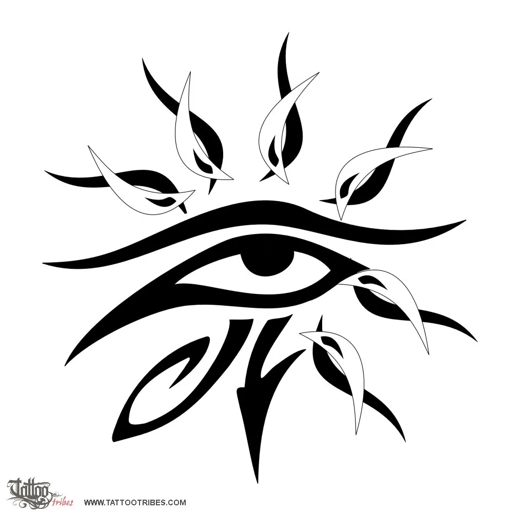 Tattoo image of Sun Ra, Knowledge, eternal life