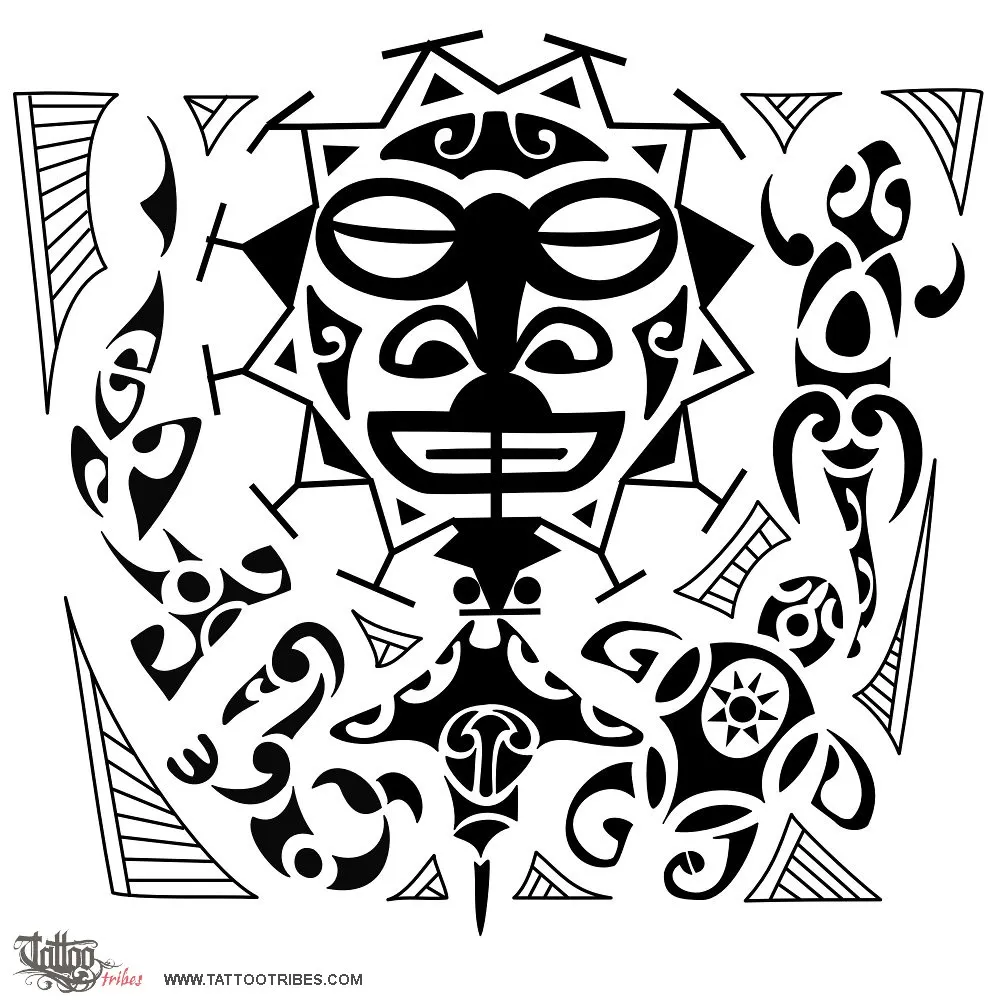 Tattoo image of Sun Tiki armband, Protection, family