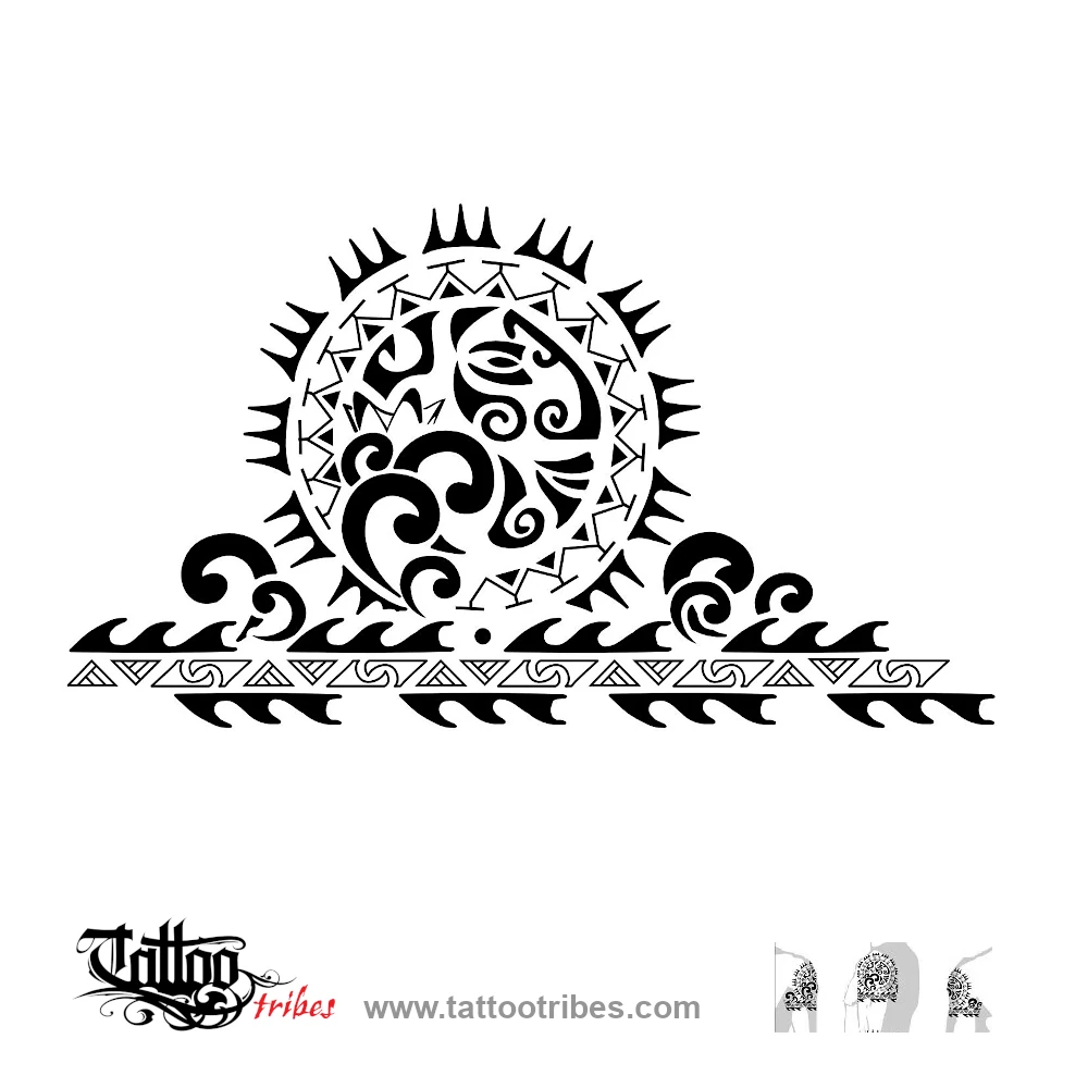Tattoo image of Elements, Water, sun