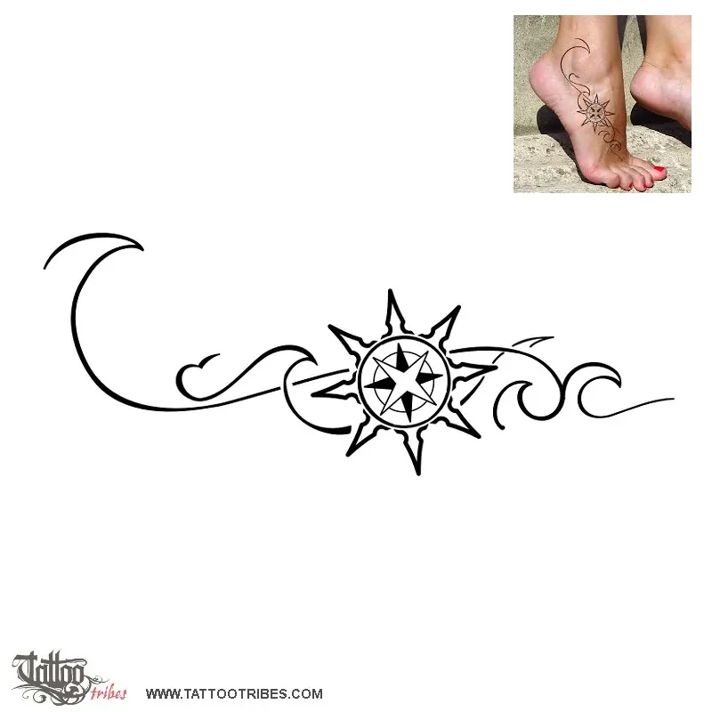 Tattoo image of Sun windrose, Direction