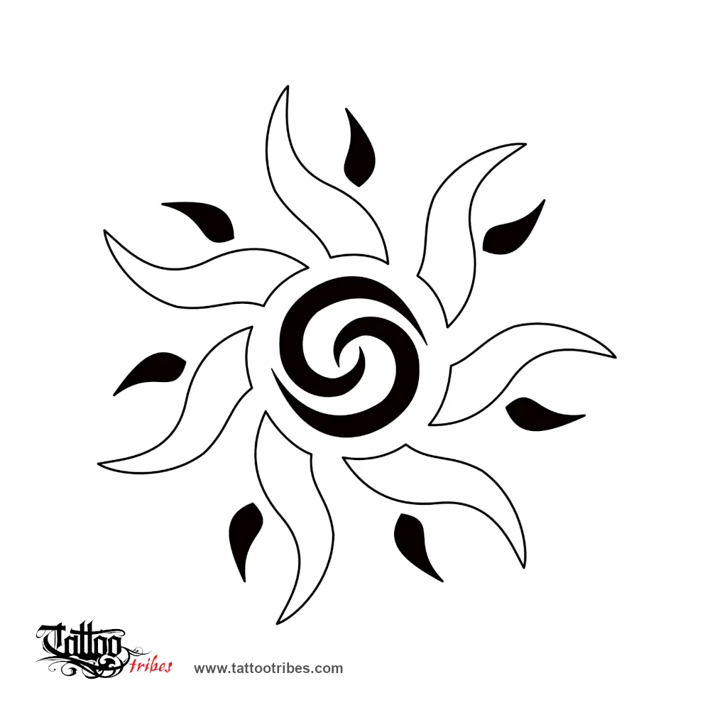 Tattoo image of Sun, Unity, fertility