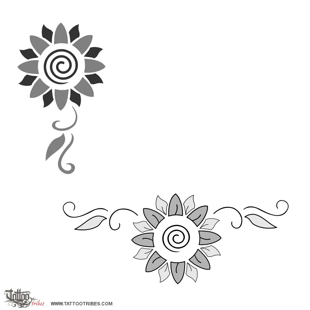 Tattoo image of Sunflower, Pride, joy