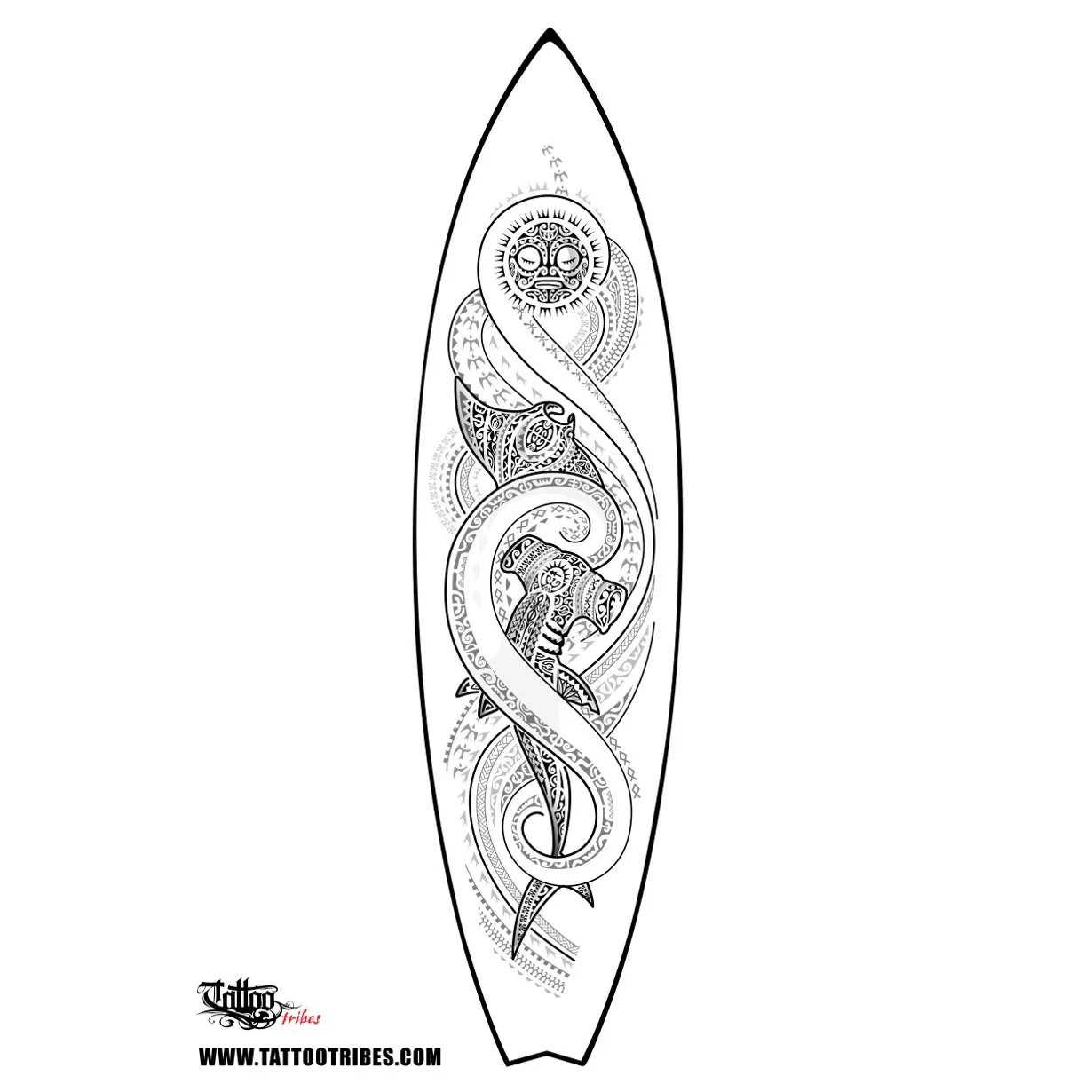 Tattoo image of Surfboard, Freedom
