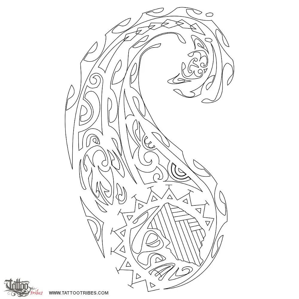 Stencil outline of Karekare, Surf, wave