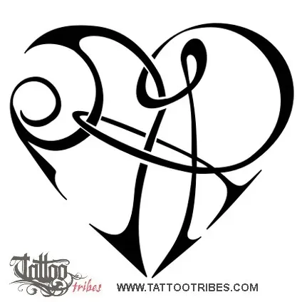 Double A+R heart