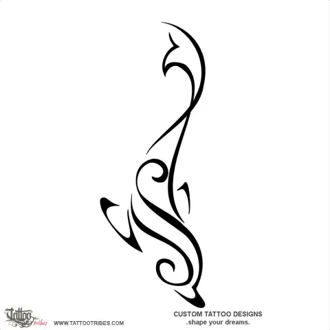 Stylized dolphin