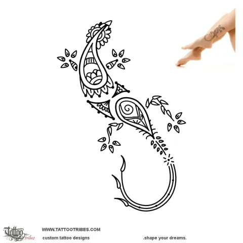 Mehndi lizard