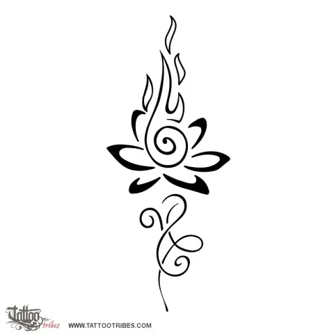 Lotus on fire