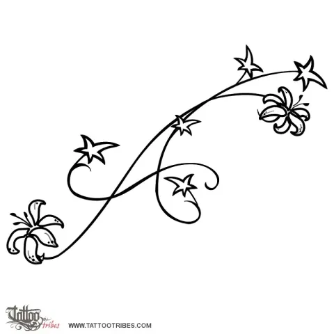 Ivy and lilies + A