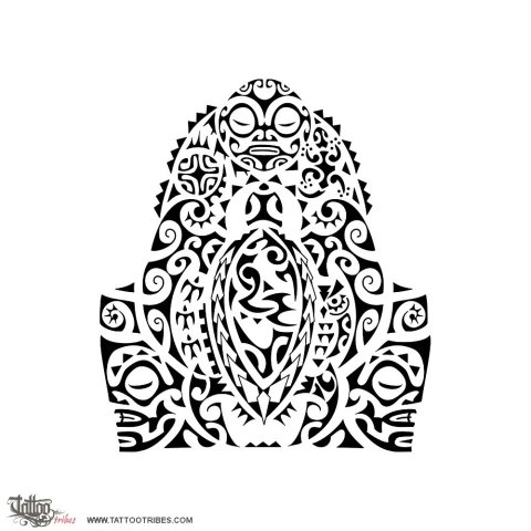Manaia (Family protection) tattoo design thumbnail