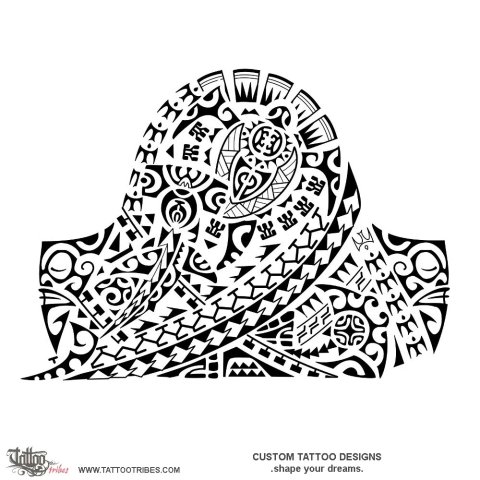 Tāwharau (Sheltering) tattoo design thumbnail