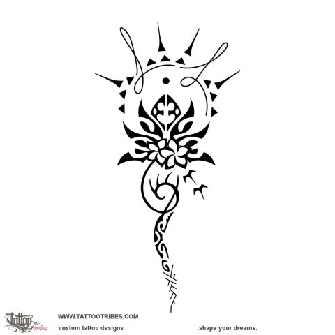 Family lotus (Perfection) tattoo design thumbnail