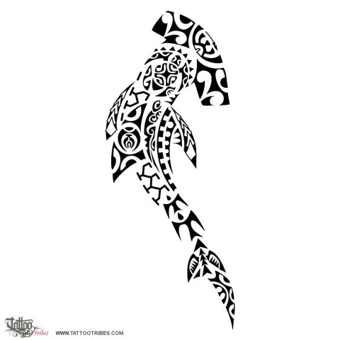 Waonga (Defense, protection) tattoo design thumbnail
