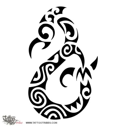 Anahera (Angel) tattoo flash design thumbnail