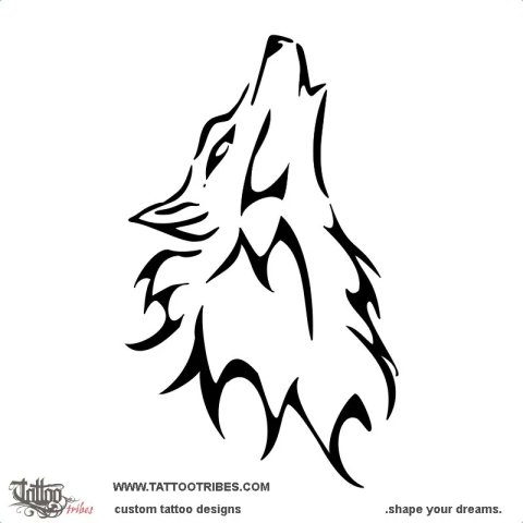 Wolf (Protector) tattoo design thumbnail