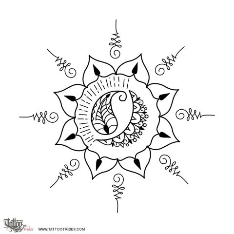 Lotus flower (Balance) tattoo design thumbnail