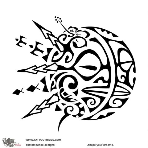 Sunmoon (Dualism) tattoo design thumbnail
