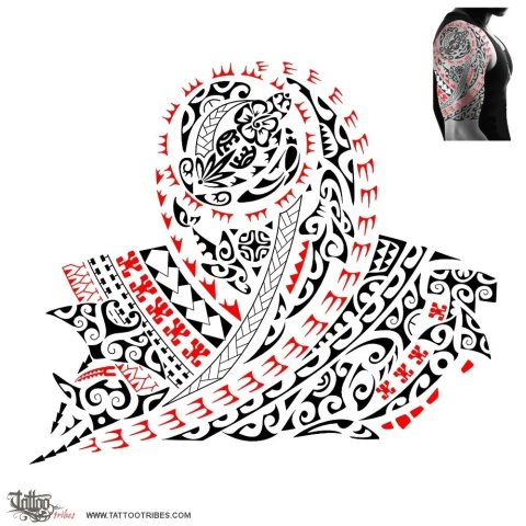 Ruku (Diving) tattoo design thumbnail
