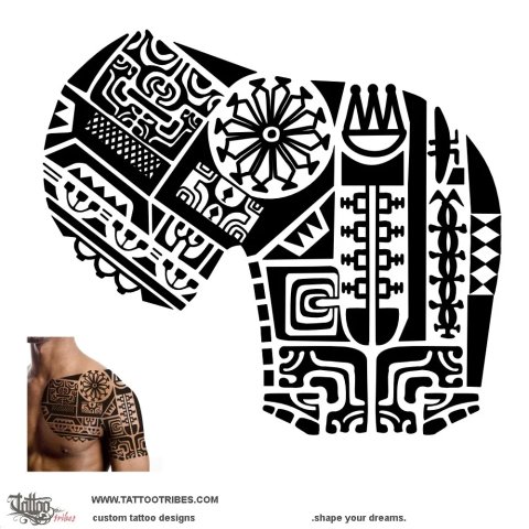 Pohu'e (Life) tattoo design thumbnail