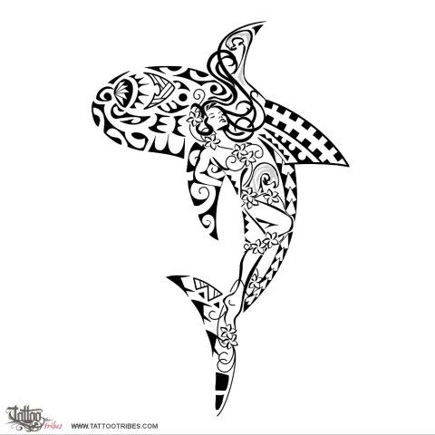 Composite shark (Emanuele) tattoo design thumbnail
