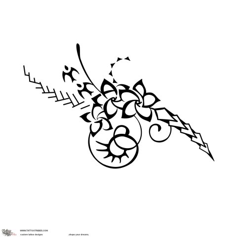 Family love (A+B+J) tattoo design thumbnail
