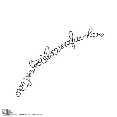 Fairy tale (Bond) tattoo design thumbnail