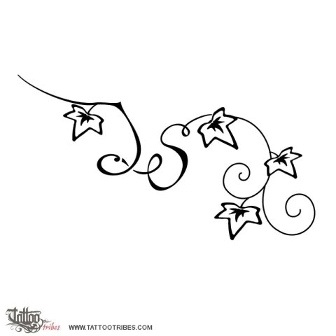 J+S Ivy (Bond) tattoo design thumbnail
