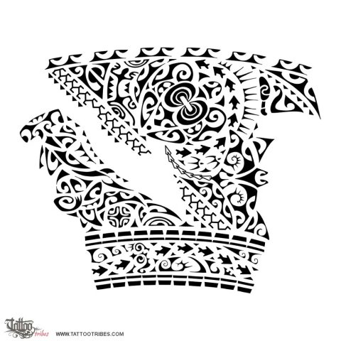 Kera wera (Killer whale) tattoo design thumbnail