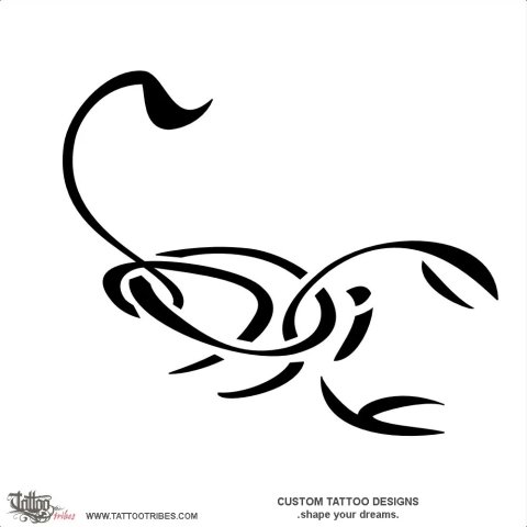 L+S+O+I scorpion
 (Family) tattoo design thumbnail