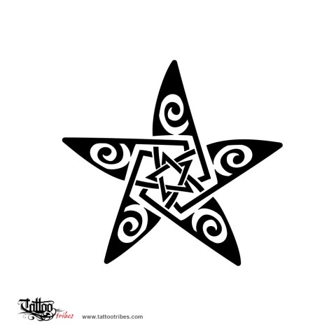 Star and moon (Femininity) tattoo design thumbnail