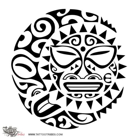 Soleluna (Sun moon - nothing is impossible) tattoo design thumbnail