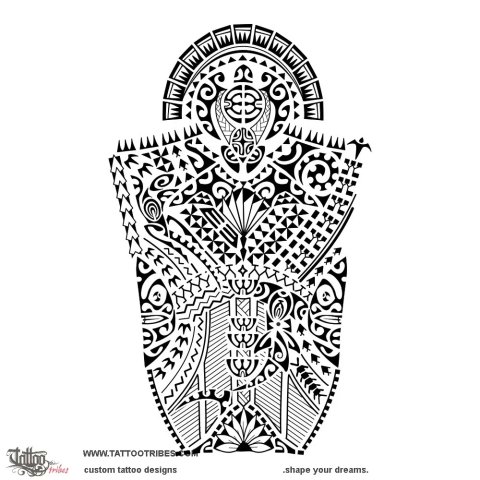 Haatumu (To lay a foundation) tattoo design thumbnail