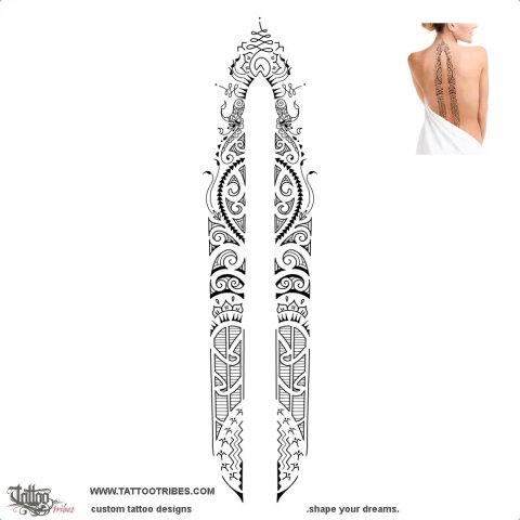 Blooming (Mehndi &amp; Maori) tattoo design thumbnail