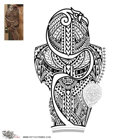 Puipuia (Guardian) tattoo design thumbnail