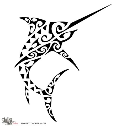 Swordfish (Reaching goals) tattoo design thumbnail