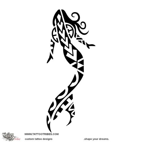 Mermaid (Water) tattoo design thumbnail