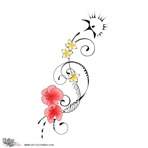Floral (Cover) tattoo design thumbnail