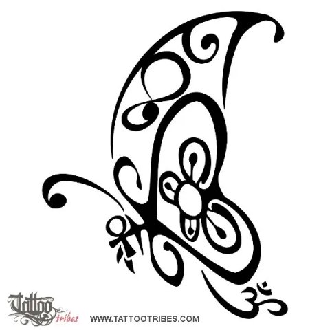 Butterfly (Symbols) tattoo design thumbnail