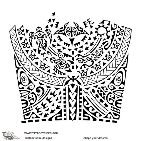 Purutaa (To support) tattoo design thumbnail