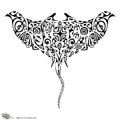 Stingray (Forever family) tattoo design thumbnail