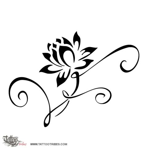 Lotus flower (Union) tattoo design thumbnail